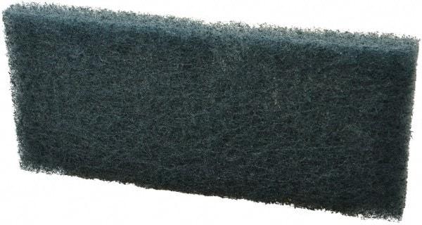 3M - 10" Long x 4-5/8" Wide x 1/2" Thick Scouring Pad - Medium-Duty, Blue - Americas Industrial Supply