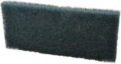 3M - 10" Long x 4-5/8" Wide x 1/2" Thick Scouring Pad - Medium-Duty, Blue - Americas Industrial Supply