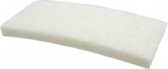 3M - 10" Long x 4-5/8" x 1" Thick Wide Cleansing Pad - Nonabrasive, Light-Duty, White - Americas Industrial Supply