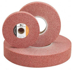Standard Abrasives - 6" Diam, 1/2" Face Width, 1" Center Hole, Medium Grade, Aluminum Oxide Deburring Wheel - Convolute, Medium Density 5 Grade, 6,000 RPM - Americas Industrial Supply
