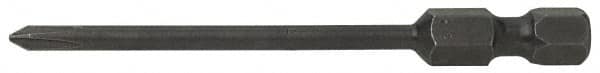 Apex - #2 Phillips Screwdriver Bit - 1/4" Hex Drive, 3" OAL - Americas Industrial Supply