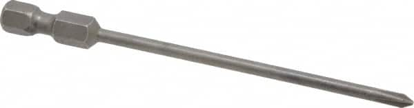 Apex - #0 Phillips Screwdriver Bit - 1/4" Hex Drive, 3-1/2" OAL - Americas Industrial Supply