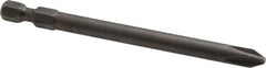 Apex - #2 Phillips Screwdriver Bit - 1/4" Hex Drive, 3-1/2" OAL - Americas Industrial Supply