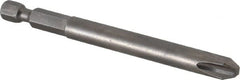 Apex - #3 Phillips Screwdriver Bit - 1/4" Hex Drive, 3-1/2" OAL - Americas Industrial Supply