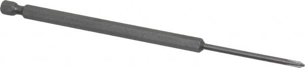 Apex - #0 Phillips Screwdriver Bit - 1/4" Hex Drive, 6" OAL - Americas Industrial Supply