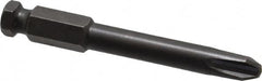 Apex - #4 Phillips Screwdriver Bit - 7/16" Hex Drive, 3-1/2" OAL - Americas Industrial Supply