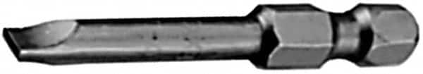 Apex - 0.275" Slotted Screwdriver Bit - 1/4" Hex Drive, 3-1/2" OAL - Americas Industrial Supply