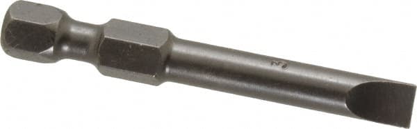 Apex - 0.215" Slotted Screwdriver Bit - 1/4" Hex Drive, 1-15/16" OAL - Americas Industrial Supply