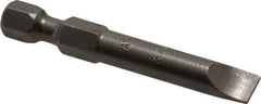 Apex - 1/4" Slotted Screwdriver Bit - 1/4" Hex Drive, 1-15/16" OAL - Americas Industrial Supply