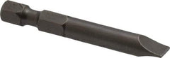 Apex - 1/4" Slotted Screwdriver Bit - 1/4" Hex Drive, 1-15/16" OAL - Americas Industrial Supply