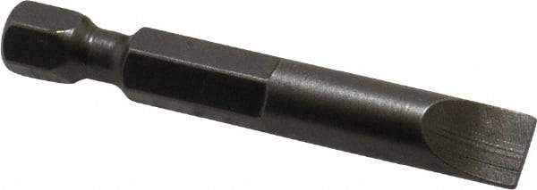 Apex - 0.275" Slotted Screwdriver Bit - 1/4" Hex Drive, 1-15/16" OAL - Americas Industrial Supply