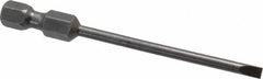 Apex - 0.122" Slotted Screwdriver Bit - 1/4" Hex Drive, 2-3/4" OAL - Americas Industrial Supply