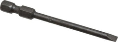 Apex - 0.154" Slotted Screwdriver Bit - 1/4" Hex Drive, 2-3/4" OAL - Americas Industrial Supply