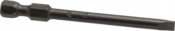 Apex - 0.187" Slotted Screwdriver Bit - 1/4" Hex Drive, 2-3/4" OAL - Americas Industrial Supply