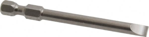 Apex - 0.215" Slotted Screwdriver Bit - 1/4" Hex Drive, 2-3/4" OAL - Americas Industrial Supply