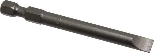 Apex - 1/4" Slotted Screwdriver Bit - 1/4" Hex Drive, 2-3/4" OAL - Americas Industrial Supply