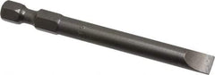 Apex - 1/4" Slotted Screwdriver Bit - 1/4" Hex Drive, 2-3/4" OAL - Americas Industrial Supply