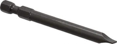 Apex - 1/4" Slotted Screwdriver Bit - 1/4" Hex Drive, 2-3/4" OAL - Americas Industrial Supply