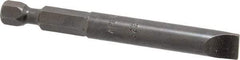 Apex - 0.312" Slotted Screwdriver Bit - 1/4" Hex Drive, 2-3/4" OAL - Americas Industrial Supply