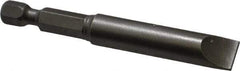 Apex - 0.36" Slotted Screwdriver Bit - 1/4" Hex Drive, 2-3/4" OAL - Americas Industrial Supply