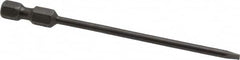 Apex - 0.122" Slotted Screwdriver Bit - 1/4" Hex Drive, 3-1/2" OAL - Americas Industrial Supply