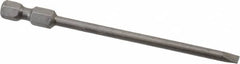 Apex - 0.154" Slotted Screwdriver Bit - 1/4" Hex Drive, 3-1/2" OAL - Americas Industrial Supply