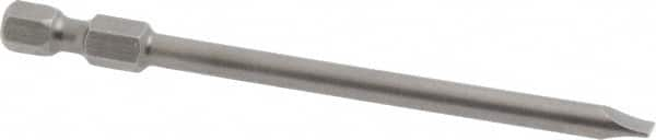 Apex - 0.187" Slotted Screwdriver Bit - 1/4" Hex Drive, 3-1/2" OAL - Americas Industrial Supply