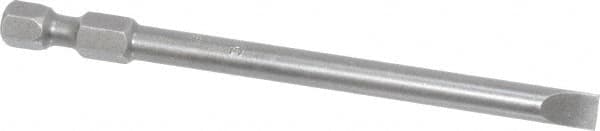 Apex - 0.215" Slotted Screwdriver Bit - 1/4" Hex Drive, 3-1/2" OAL - Americas Industrial Supply