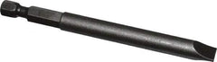 Apex - 0.312" Slotted Screwdriver Bit - 1/4" Hex Drive, 3-1/2" OAL - Americas Industrial Supply