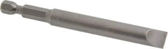 Apex - 0.36" Slotted Screwdriver Bit - 1/4" Hex Drive, 3-1/2" OAL - Americas Industrial Supply