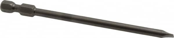 Apex - 0.187" Slotted Screwdriver Bit - 1/4" Hex Drive, 4" OAL - Americas Industrial Supply