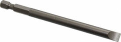 Apex - 0.275" Slotted Screwdriver Bit - 1/4" Hex Drive, 4" OAL - Americas Industrial Supply