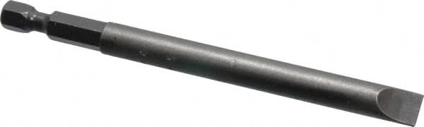 Apex - 0.312" Slotted Screwdriver Bit - 1/4" Hex Drive, 4" OAL - Americas Industrial Supply