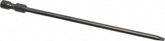 Apex - 0.154" Slotted Screwdriver Bit - 1/4" Hex Drive, 5" OAL - Americas Industrial Supply