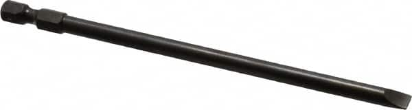 Apex - 0.215" Slotted Screwdriver Bit - 1/4" Hex Drive, 5" OAL - Americas Industrial Supply