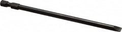 Apex - 0.215" Slotted Screwdriver Bit - 1/4" Hex Drive, 5" OAL - Americas Industrial Supply