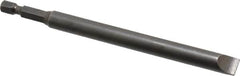 Apex - 0.36" Slotted Screwdriver Bit - 1/4" Hex Drive, 5" OAL - Americas Industrial Supply