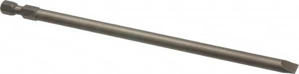 Apex - 1/4" Slotted Screwdriver Bit - 1/4" Hex Drive, 6" OAL - Americas Industrial Supply