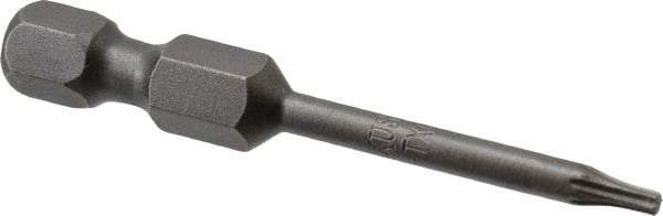 Apex - T6 Torx Bit - 1/4" Hex Drive, 1-15/16" OAL - Americas Industrial Supply