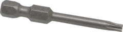 Apex - T15 Torx Bit - 1/4" Hex Drive, 1-15/16" OAL - Americas Industrial Supply