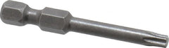 Apex - T20 Torx Bit - 1/4" Hex Drive, 1-15/16" OAL - Americas Industrial Supply