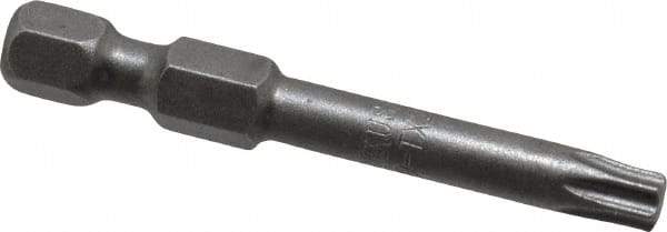 Apex - T25 Torx Bit - 1/4" Hex Drive, 1-15/16" OAL - Americas Industrial Supply