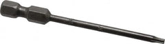 Apex - T8 Torx Bit - 1/4" Hex Drive, 2-3/4" OAL - Americas Industrial Supply