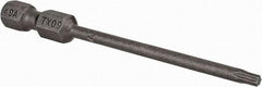 Apex - T9 Torx Bit - 1/4" Hex Drive, 2-3/4" OAL - Americas Industrial Supply