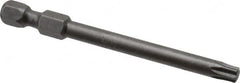 Apex - T25 Torx Bit - 1/4" Hex Drive, 2-3/4" OAL - Americas Industrial Supply