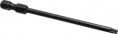 Apex - T15 Torx Bit - 1/4" Hex Drive, 3-1/2" OAL - Americas Industrial Supply