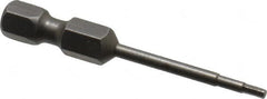 Apex - 1/16" Hex Bit - 1/4" Hex Drive, 1-15/16" OAL - Americas Industrial Supply