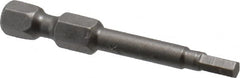 Apex - 1/8" Hex Bit - 1/4" Hex Drive, 1-15/16" OAL - Americas Industrial Supply