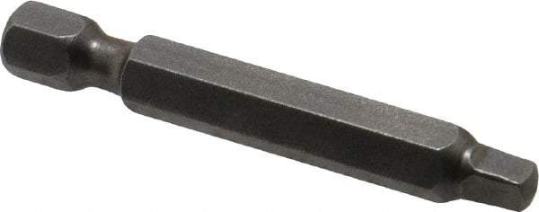 Apex - #3" Square Size Square Recess Bit - 1/4" Hex Drive, 1-15/16" OAL - Americas Industrial Supply