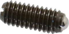 Gibraltar - M6x1.0, 3.5mm Ball Diam, 14mm Body Length, 1mm Max Ball Reach, Threaded Ball Plunger - Steel Body, Steel Ball, 2.02 Lb Initial End Force, 2.92 Lb Final End Force - Americas Industrial Supply